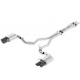 Borla Cat-Back výfukový systém "S-Type" pro Ford Mustang GT 5,0l RWD 2-dvéř. bez "active valve exhaust",  r.v. 2018-2020, typ koncovek: černé