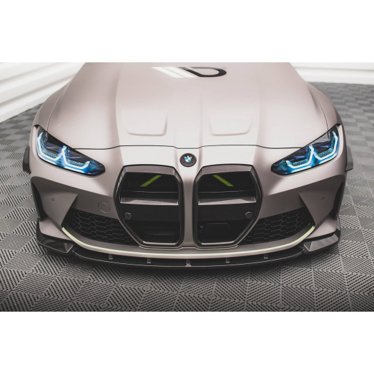 Maxton Design spoiler pod přední nárazník ver.1 pro BMW M3 G80, materiál pravý karbon