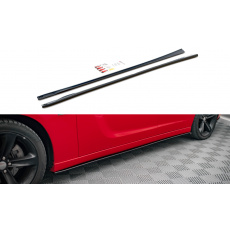 Maxton Design difuzory pod boční prahy pro Dodge Charger Mk7 Facelift RT, Carbon-Look