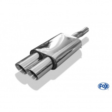 Fox Sportauspuff koncový tlumič výfuku s vývodem uprostřed s koncovkou 2x100 Typ 25 pro Mini Cooper S F57 2015- s motorem 2.0