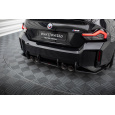 Maxton Design "Street Pro" difuzor zadního nárazníku pro BMW M2 G87, plast ABS bez povrchové úpravy, s černou a červenou linkou