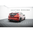 Maxton Design boční difuzory pod zadní nárazník pro Honda Civic Mk9, černý lesklý plast ABS, Hatchback