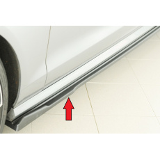 Rieger spoiler pod boční práh mont. strana pro Audi A6 S6 4G, C7 sedan, r.v. 02/12-08/14, plast ABS bez povrchové úpravy