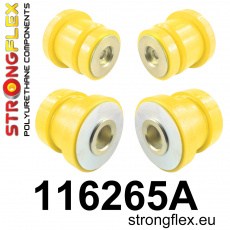 116265A: Strongflex Sada silentbloků zadního nosníku varianta SPORT 116265A: Strongflex Sada silentbloků zadního nosníku varianta SPORT