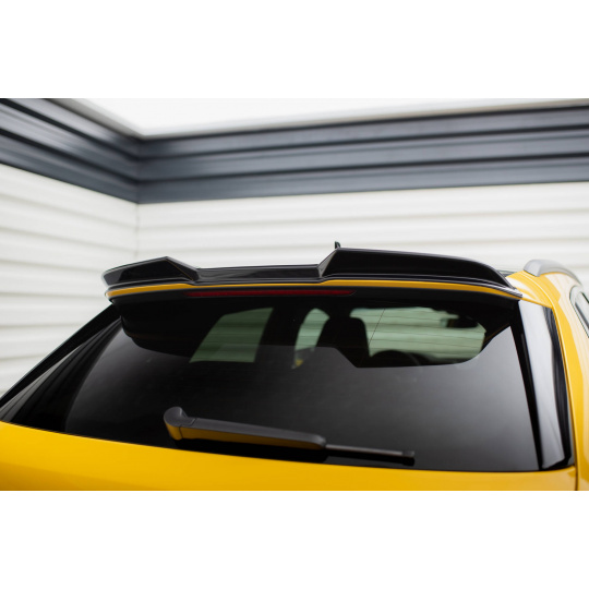 Maxton Design prodloužení spoileru 3d pro Audi A3 8Y, černý lesklý plast ABS, S-line sportback