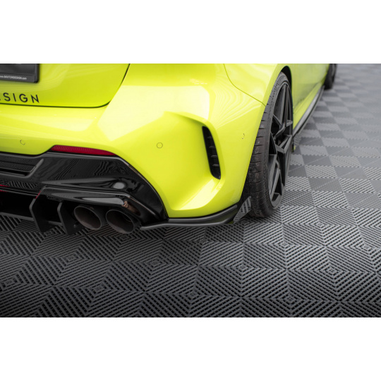 Maxton Design "Street Pro" boční difuzory pod zadní nárazník s křidélky ver.2 pro BMW řada 1 F40, plast ABS bez povrchové úpravy, M-Pack / M135i