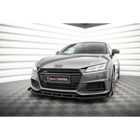 Maxton Design "Street Pro" spoiler pod přední nárazník s křidélky pro Audi TT 8S, plast ABS bez povrchové úpravy, S-Line