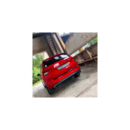 Fox Sportauspuff koncový tlumič výfuku s koncovkou 2x115x85 Typ 32 na obou stranách pro Škoda Karoq 2019- s motorem 2.0, 4x4