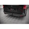 Maxton Design středový spoiler pod zadní nárazník s žebrováním pro Mercedes třída V W447F, černý lesklý plast ABS, AMG-Line