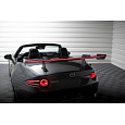 Maxton Design zadní křídlo s horním uchycením (swan-neck) a LED světlem pro Mazda MX-5 Mk4 ND, pravý karbon