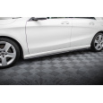 Maxton Design difuzory pod boční prahy pro Mercedes CLA C 117 Facelift/Standard, černý lesklý plast ABS