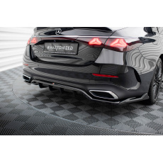 Maxton Design středový spoiler pod zadní nárazník s žebrováním pro Mercedes třída E W214/AMG-Line, černý lesklý plast ABS Maxton Design středový spoiler pod zadní nárazník s žebrováním pro Mercedes třída E W214/AMG-Line, černý lesklý plast ABS