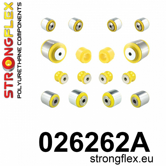 026262A: Strongflex Sada silentbloků předního zavěšení varianta SPORT 026262A: Strongflex Sada silentbloků předního zavěšení varianta SPORT