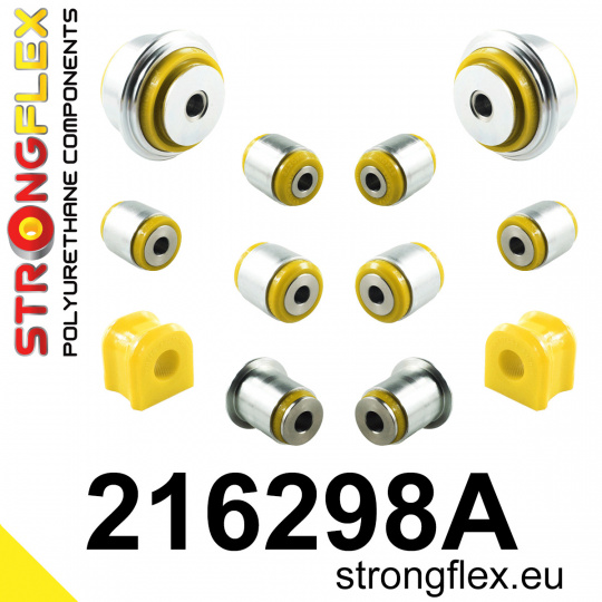 216298A: Strongflex Sada silentbloků zadního zavěšení varianta SPORT