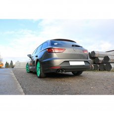 Fox Sportauspuff koncový tlumič výfuku s koncovkou 2x90 Typ 25 pro Seat Leon 5F ST s motorem 2.0