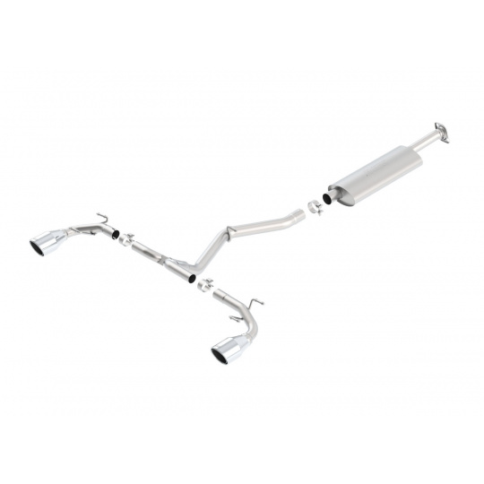 Borla Cat-Back výfukový systém "S-Type" pro Subaru BRZ 2,0l 4-válec RWD 2-dvéř. r.v. 2013-2020