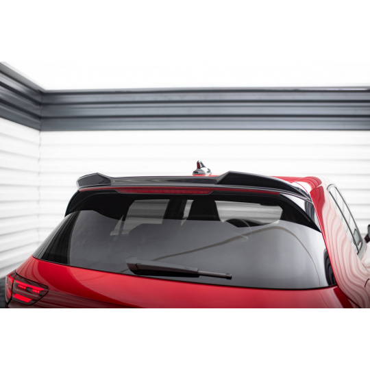Maxton Design prodloužení spoileru 3d pro Volkswagen Golf R Mk8, černý lesklý plast ABS