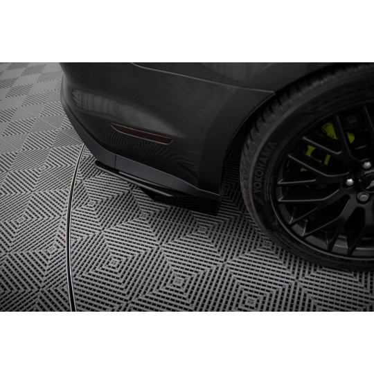 Maxton Design křidélka bočních difuzorů zad. nárazníku pro Ford Mustang Mk6 GT, plast ABS bez povrchové úpravy
