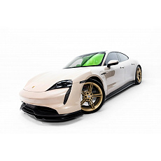 Maxton Design difuzory pod boční prahy pro Porsche Taycan GTS Mk1, Sport Turismo Mk1, černý lesklý plast ABS