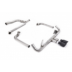 Milltek Sport kompletní výfukový systém vč. náhrady katalyzátoru pro Porsche Boxster 718 GTS 2.5T 2016-2022, typ koncovek: GT-100 černé