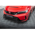 Maxton Design "Street Pro" spoiler pod přední nárazník s křidélky pro Honda Civic Mk11 Type-R, plast ABS bez povrchové úpravy