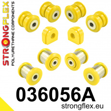 036056A: Strongflex Sada silentbloků zadního zavěšení varianta SPORT 036056A: Strongflex Sada silentbloků zadního zavěšení varianta SPORT