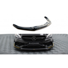 Maxton Design spoiler pod přední nárazník ver.3 pro Mercedes CLA C 117 Facelift 45 Aero, černý lesklý plast ABS