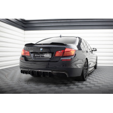 Maxton Design vložka zadního nárazníku ver.2 pro BMW řada 5 F10- F11, černý lesklý plast ABS, M-pack, s jednoduchou koncovkou vlevo Maxton Design vložka zadního nárazníku ver.2 pro BMW řada 5 F10- F11, černý lesklý plast ABS, M-pack, s jednoduchou koncovkou vlevo
