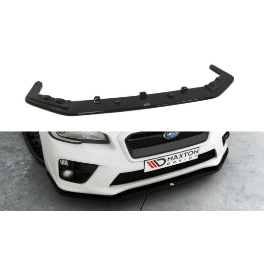 Maxton Design spoiler pod přední nárazník ver.2 pro Subaru Impreza Mk4, černý lesklý plast ABS