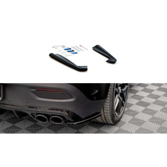 Maxton Design boční difuzory pod zadní nárazník pro Mercedes GLE Coupe C167, černý lesklý plast ABS, AMG