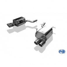 Fox Sportauspuff koncový tlumič výfuku s koncovkou 2x76 Typ 16 na obou stranách pro Mercedes SLK 172 s motorem 1.8, 2.0, 2.2 D, 3.5