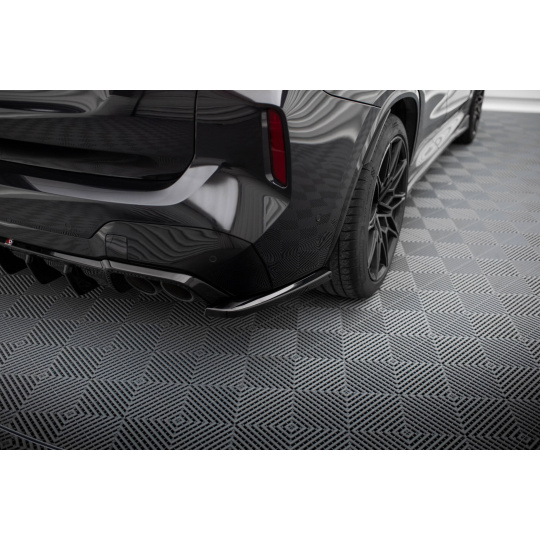 Maxton Design boční difuzory pod zadní nárazník ver.2 pro BMW X3 M F97 Facelift, černý lesklý plast ABS