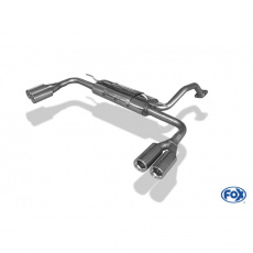 Fox Sportauspuff koncový tlumič výfuku s koncovkou 2x80 Typ 13 na obou stranách pro Toyota Auris 2007- s motorem 1.4, 1.6, 1.8