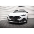 Maxton Design spoiler pod přední nárazník ver.2 pro Ford Focus, Focus ST Mk4, černý lesklý plast ABS
