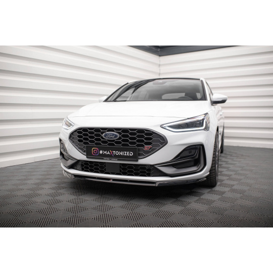 Maxton Design spoiler pod přední nárazník ver.2 pro Ford Focus, Focus ST Mk4, černý lesklý plast ABS Maxton Design spoiler pod přední nárazník ver.2 pro Ford Focus, Focus ST Mk4, černý lesklý plast ABS