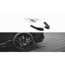 Maxton Design spoiler pod zadní nárazník pro Volkswagen Golf R Mk8, černý lesklý plast ABS