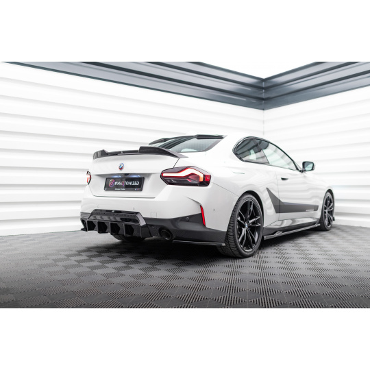 Maxton Design vložka zadního nárazníku pro BMW řada 2 G42 M-Pack, černý lesklý plast ABS Maxton Design vložka zadního nárazníku pro BMW řada 2 G42 M-Pack, černý lesklý plast ABS