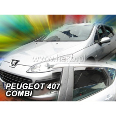 HEKO ofuky oken Peugeot 407 Combi 5dv (2004-2011) přední + zadní