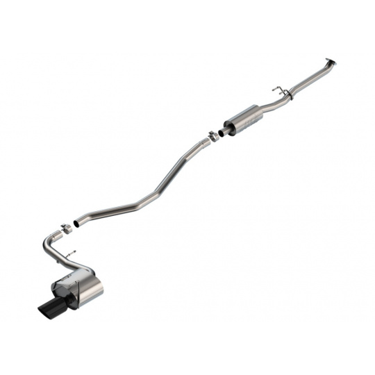 Borla Cat-Back výfukový systém "S-Type" pro Honda Civic Sport 2.0L, automat, FWD, 4-dveř., Sedan, r.v. 2022-2024, typ koncovek: černé