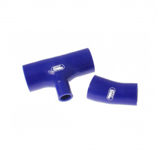 Samco Sport 2-dílná sada silikonových hadic pro vedení tlakového vzduchu pro Renault Megane 2004 - On 225 Sport (25mm BOV hadice na studené straně intercooleru), barva: modrá