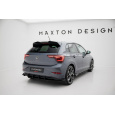 Maxton Design "Street Pro" difuzor zadního nárazník s křidélky pro Volkswagen Polo GTI Mk6 Facelift, plast ABS bez povrchové úpravy, s černou a červenou linkou