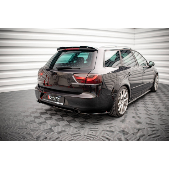 Maxton Design boční difuzory pod zadní nárazník pro Seat Exeo, černý lesklý plast ABS