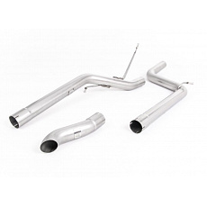 Milltek Sport výfukový systém DPF-Back bez rezonátoru (hlasitější) pro Volkswagen Caddy 2.0TDI 140PS 2WD Manual a DSG (mimo Maxi) 2003-2020, Twin Polished Oval Tips, typ koncovek: skrytá