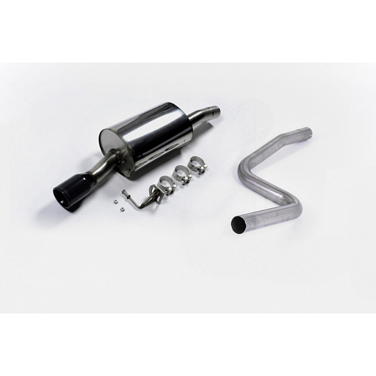 Milltek Sport výfukový systém cat-back pro Ford Fiesta Mk6 Zetec-S 1.6 16v 2004-2008, černá koncovka Milltek Sport výfukový systém cat-back pro Ford Fiesta Mk6 Zetec-S 1.6 16v 2004-2008, černá koncovka