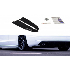 Maxton Design boční difuzory pod zadní nárazník pro Audi A8 D4, černý lesklý plast ABS