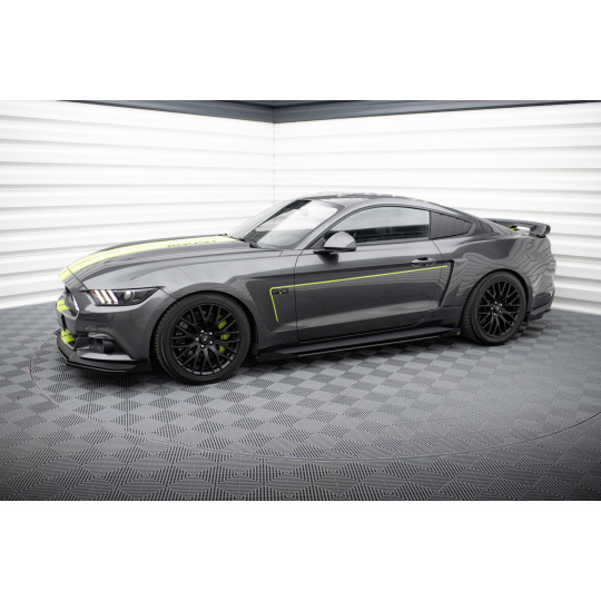 Maxton Design křidélka bočních difuzorů pro Ford Mustang Mk6 GT, plast ABS bez povrchové úpravy