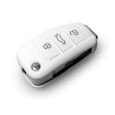 Ochranná krytka na klíč pro Audi s vystřelovacím klíčem, bílá