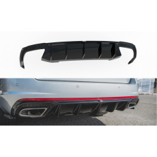 Maxton Design vložka zadního nárazníku ver.2 pro Škoda Octavia RS Mk3, černý lesklý plast ABS, pro benzínové motory Maxton Design vložka zadního nárazníku ver.2 pro Škoda Octavia RS Mk3, černý lesklý plast ABS, pro benzínové motory