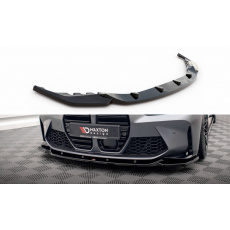Maxton Design spoiler pod přední nárazník ver.2 pro BMW M4 G82, černý lesklý plast ABS