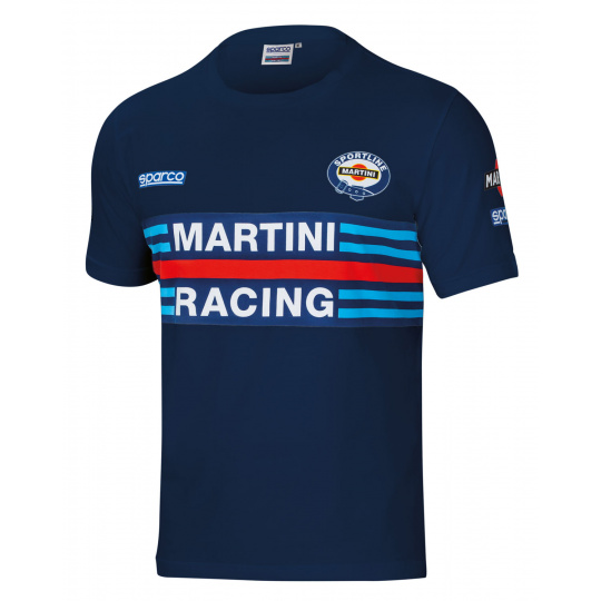 Sparco tričko Martini Racing, barva: tmavě modrá, velikost: XS